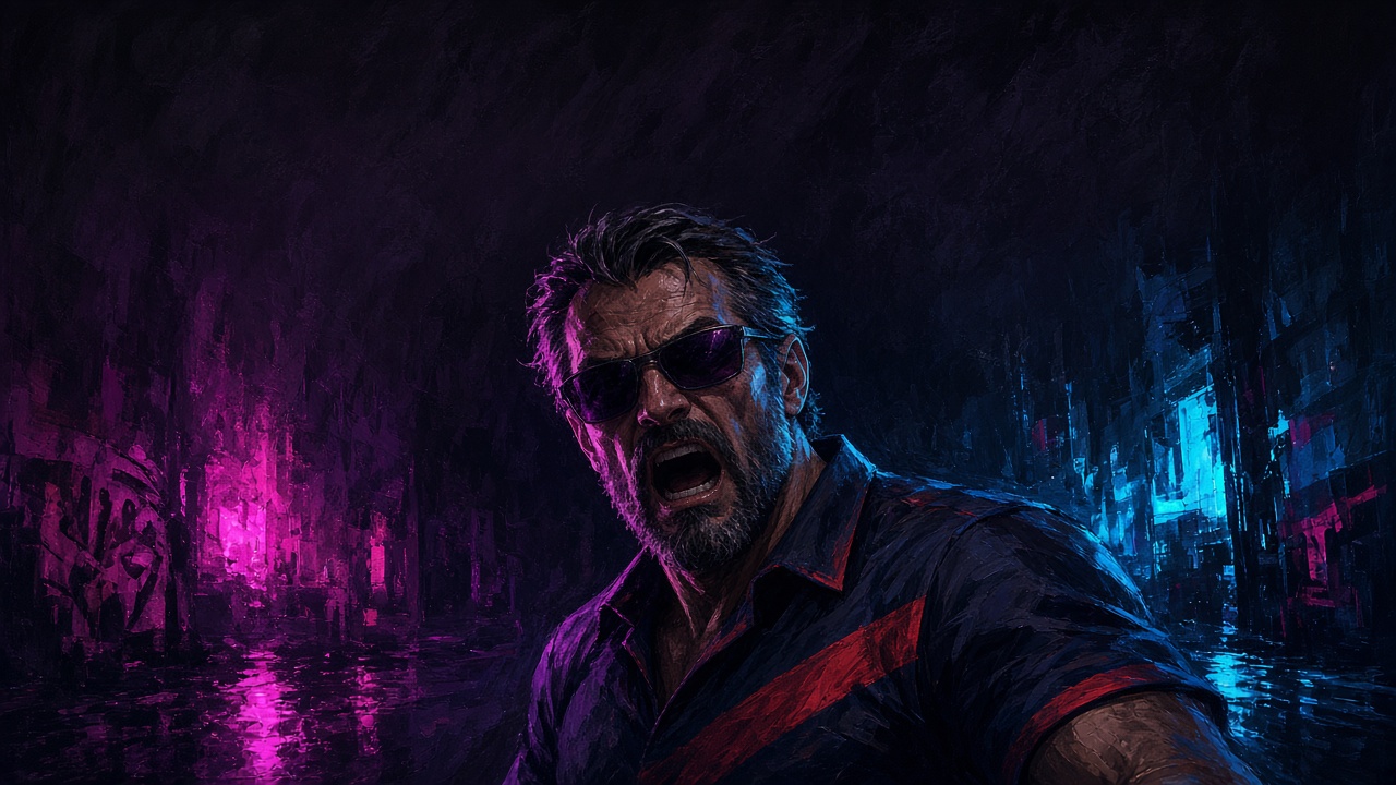 The hero shouting for people to rise, lights up, before the silence takes hold