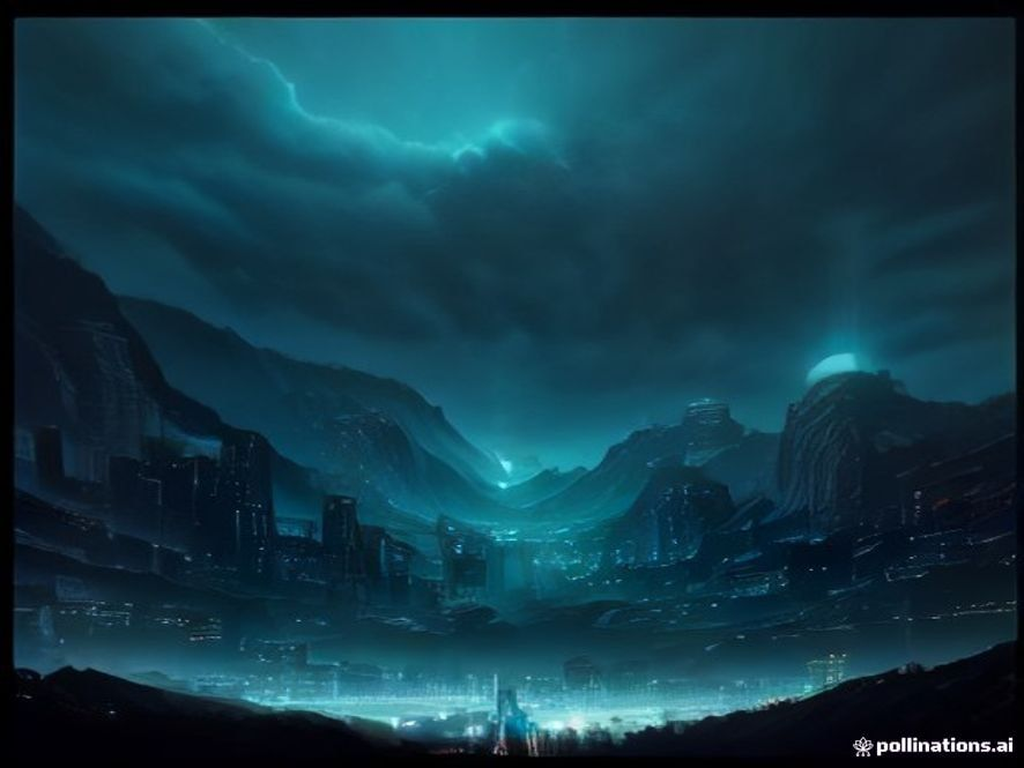 The hero bracing on a neon street as the skyline warns that a war is coming