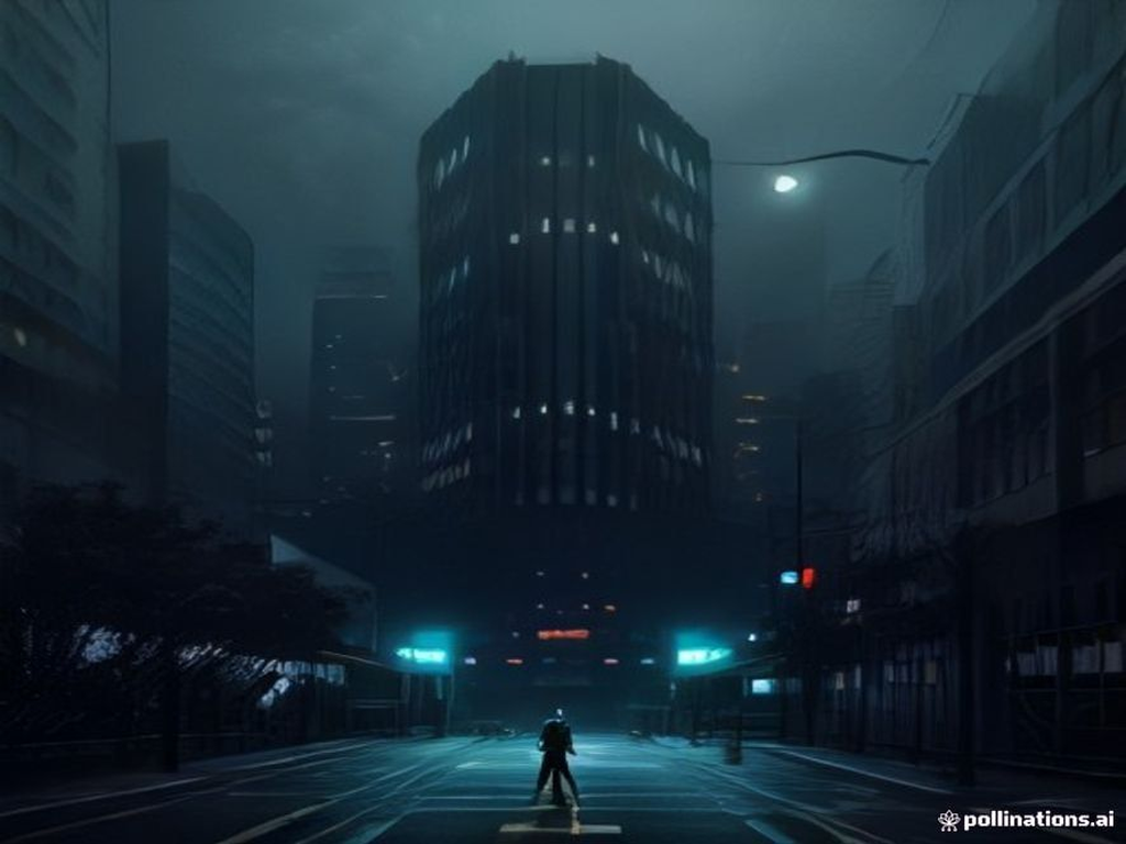A spotless neon billboard selling a perfect, clean utopia
